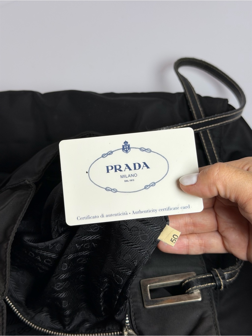 Prada Tessuto Black Nylon Tote Bag - Picture 11 of 13